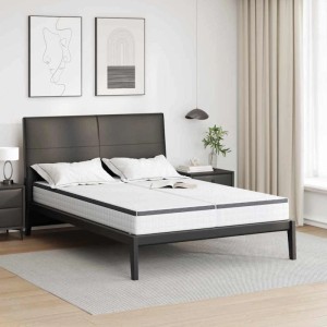 vidaXL Matratze 2 Stk Weiß und Grau 70 x 200 cm Bonell Feder 4106443