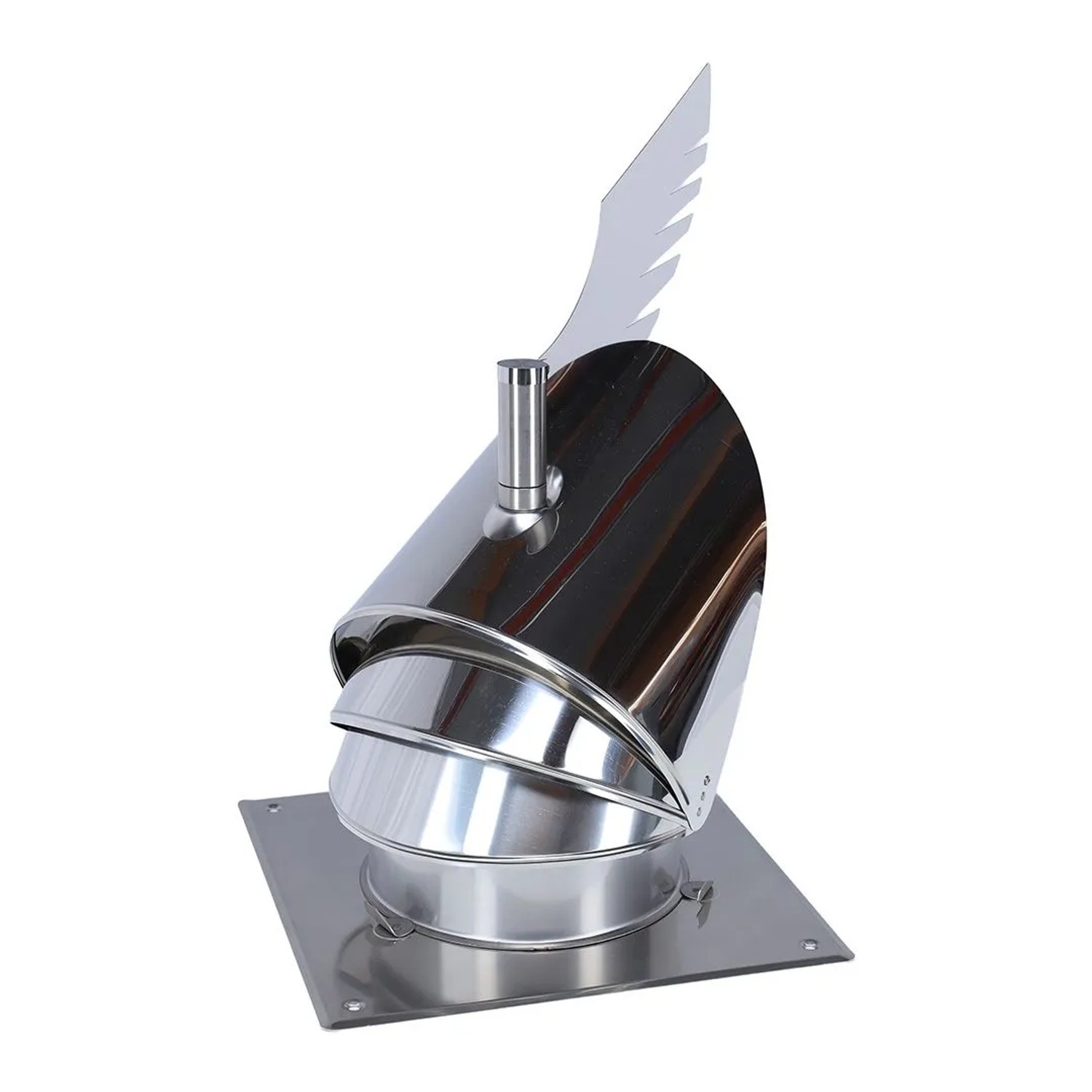 Subtiel Schornsteinaufsatz Rotowent Dragon 1 Mit Montageplatte Edelstahl Ø 250 mm