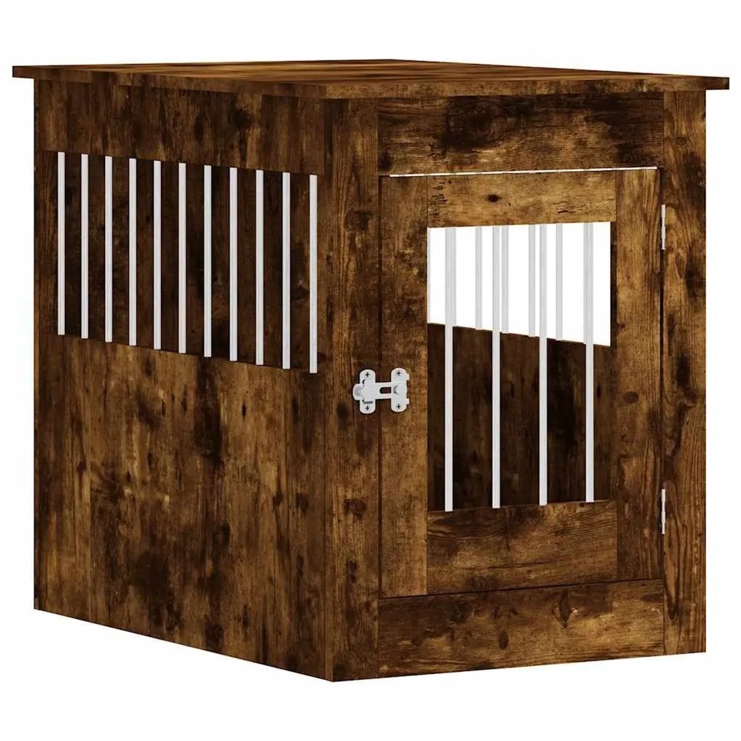 vidaXL Hundekäfig im Möbelstil Räuchereiche 55x80x68 cm Holzwerkstoff 838327