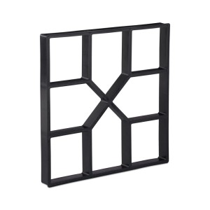 Relaxdays Betonform Polypropylen Schwarz Wiederverwendbar 4 cm x 40 cm x 40 cm 540 g
