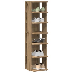 vidaXL Schuhschränke 2 Stk Artisan-Eiche 28x27x102 cm Holzwerkstoff 856667