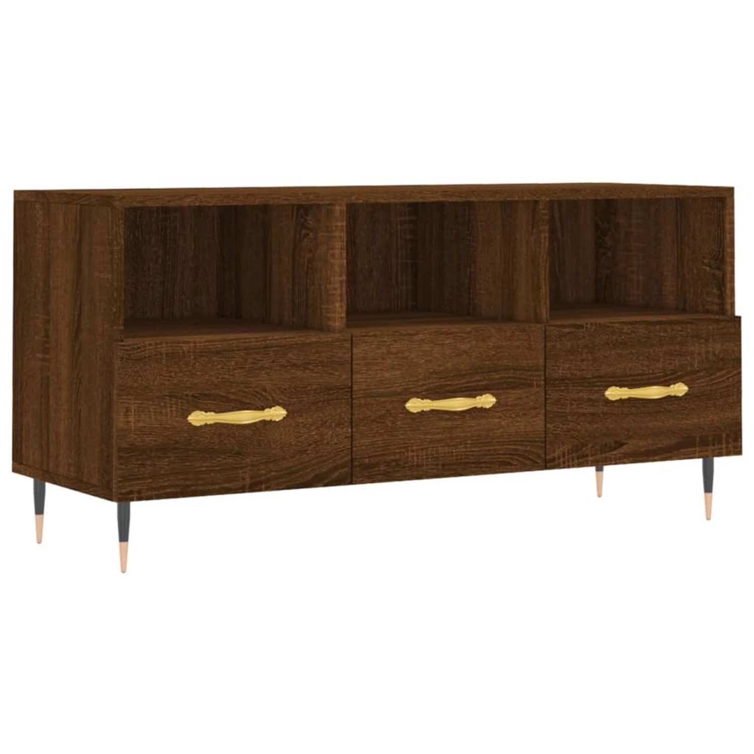 VidaXL TV-Schrank Braun Eichen-Optik 102x36x50 cm Holzwerkstoff  Modell 2 günstig online kaufen