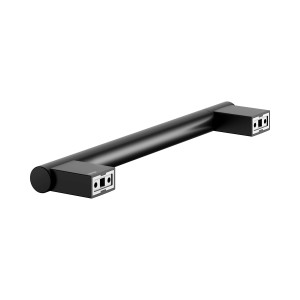 Keuco Haltegriff Plan Black Selection, 35 cm, schwarz-matt, belastbar bis 115 kg.