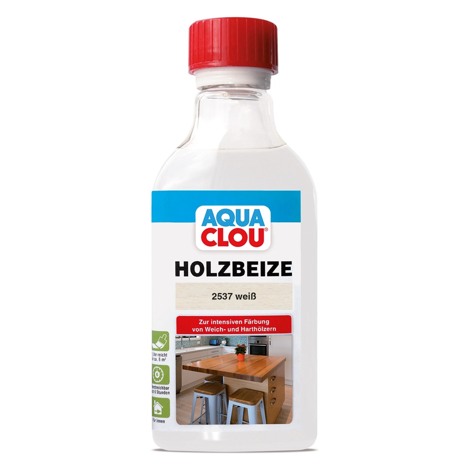 Aqua Clou Holzbeize Weiß 250 ml
