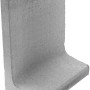 Grauer Diephaus L-Stein, 60x40x30x7 cm, unbewehrt, für Einfassungen und Mauersysteme.