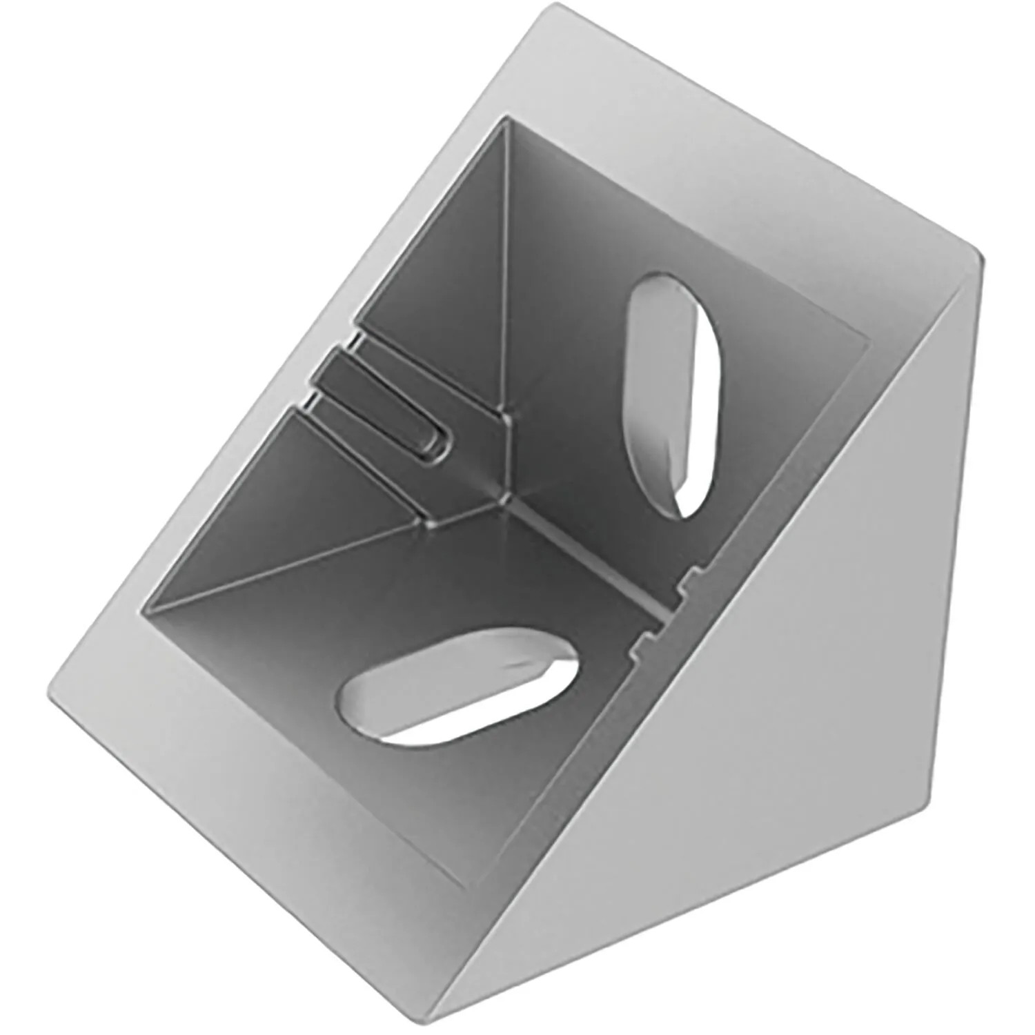Fath Eckwinkel Flach 39x40x39mm Item System Nut 8 Zinkdruckguss Pulverbeschichtet