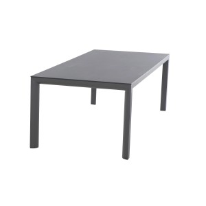Rechteckiger Siena Garden Gartentisch Silva, 100x220 cm, mit Ferrostone-Tischplatte und robustem Aluminiumgestell.