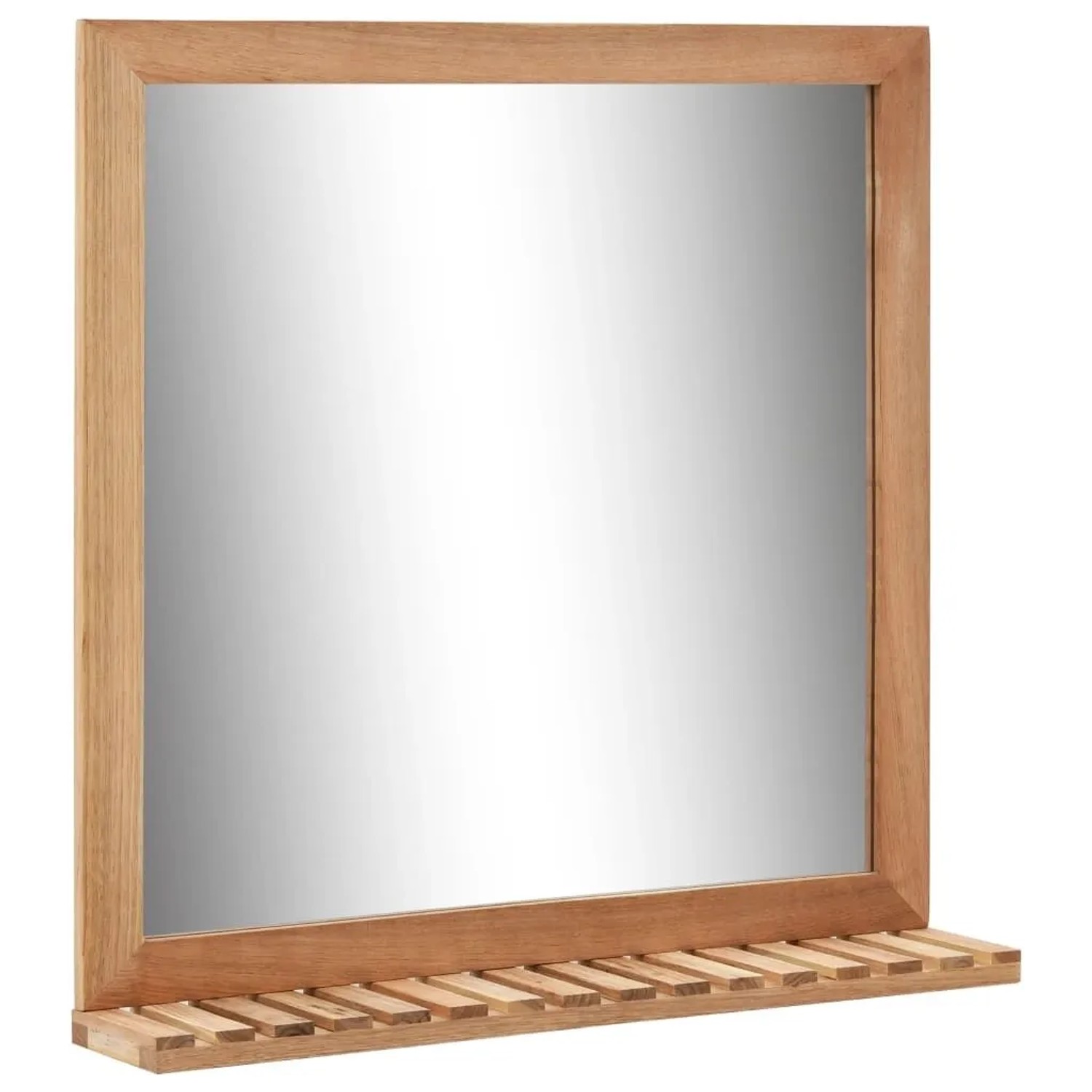 vidaXL Badezimmerspiegel 60×12×62 cm Walnuss Massivholz 247605