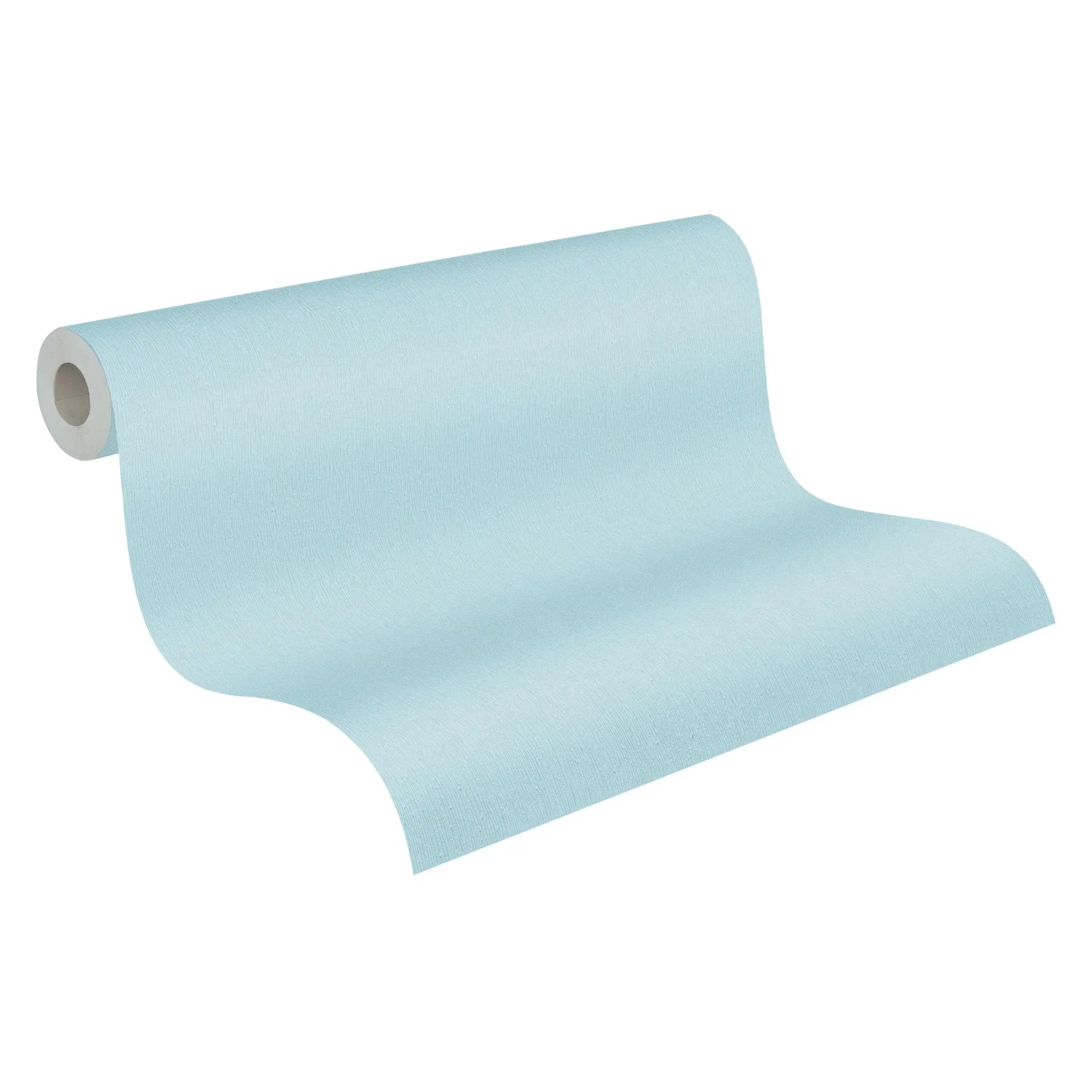 Rolle Vliestapete Trendwall 2 Uni Blau, strukturierte Oberfläche.