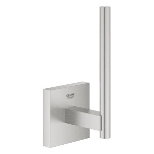 Grohe QuickFix Reservepapierhalter Start Cube Supersteel, Edelstahloptik.