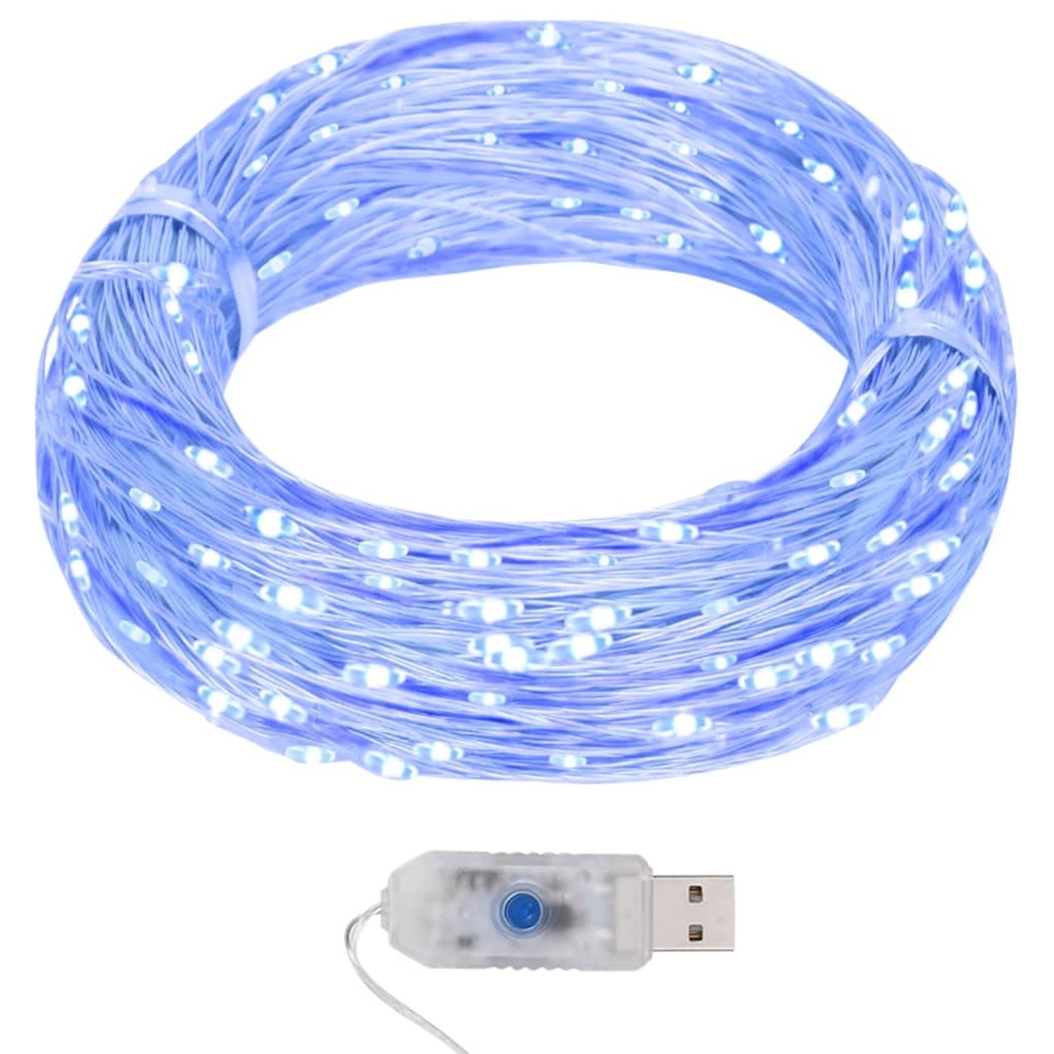 vidaXL LED-Lichterdraht 40 m 400 LED Blau 8 Funktionen 328849