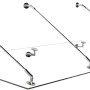 Klarglas Vordach mit Edelstahlhalterung, Glaszentrum Hagen, Typ/Std3 200x90cm.
