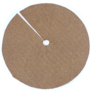 Kokosfaser Mulchscheibe, Ø 80 cm, Natur, Winterschutz für Pflanzen und Unkrautunterdrückung.
