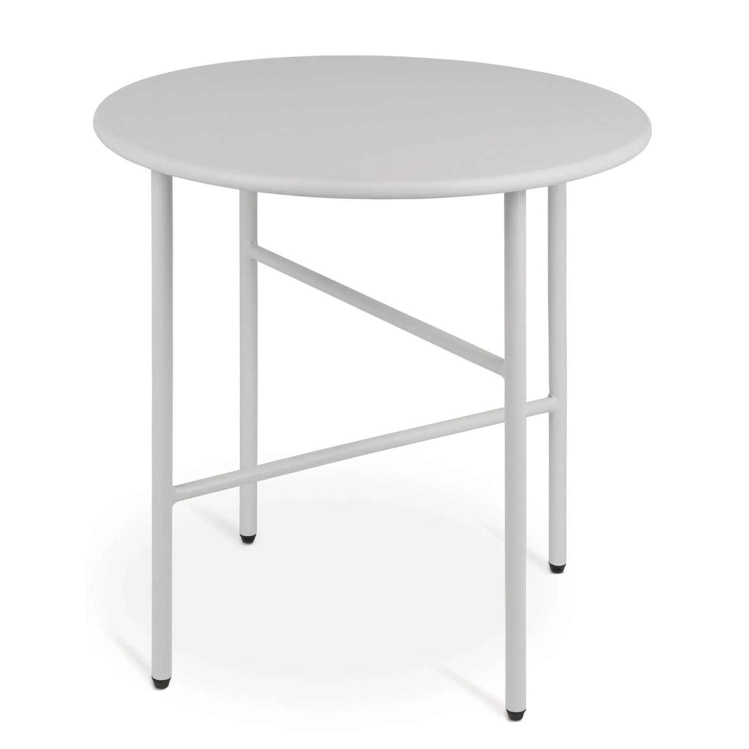 Bomoe Finn Beistelltisch Ø 53x36cm Hellgrau Metall