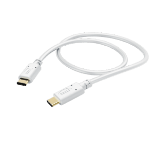 Weißes Hama USB-C Ladekabel, 1,5 m, für Hausautomation.