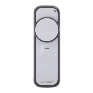 Homematic IP Türschlossantrieb pro in Anthrazit-Silber, Nahansicht.