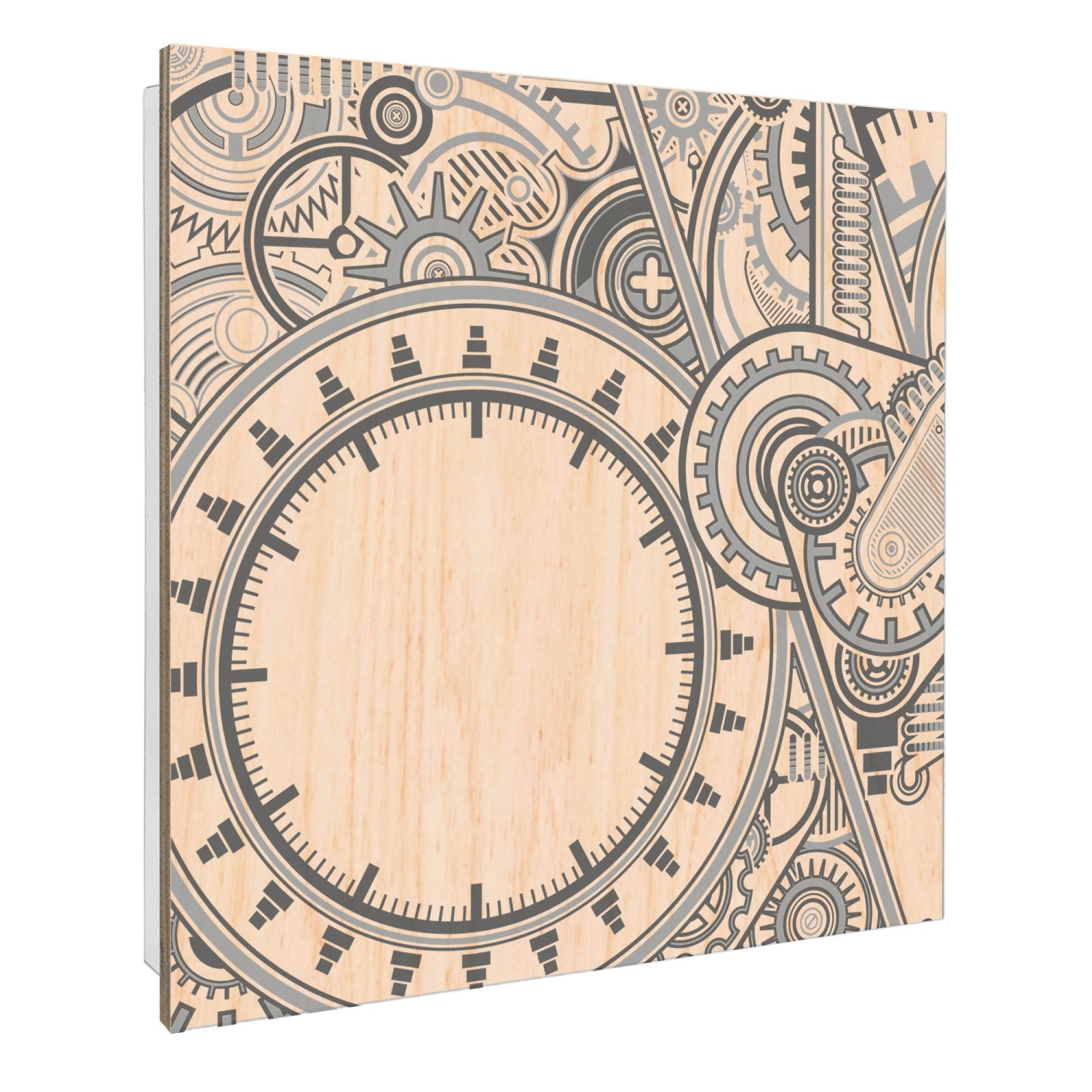 Banjado Großer Schlüsselbox Holz 30x30cm Weiß Scharnier Rechts 50 Haken Sch günstig online kaufen