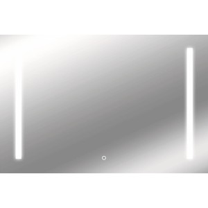Lichtspiegel Sirius, 90x60 cm, mit LED-Beleuchtung und Touchschalter für Badezimmer.