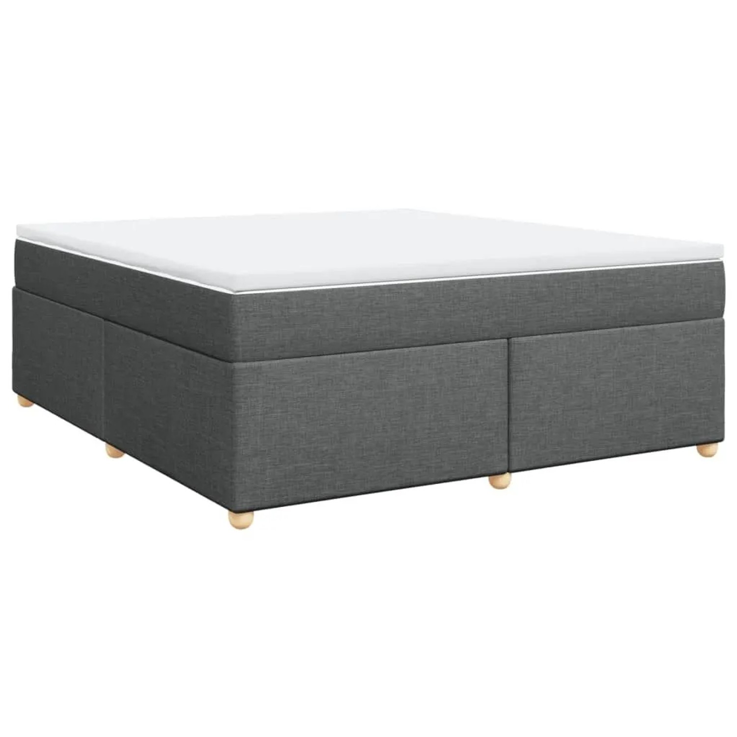 vidaXL Boxspringbett mit Matratze Dunkelgrau 180x200 cm Stoff 3285395 günstig online kaufen