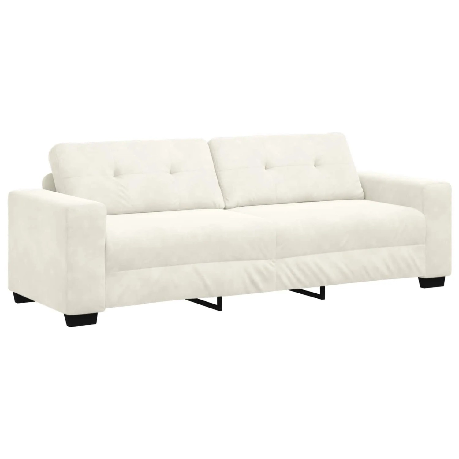 vidaXL 3-Sitzer Sofa Creme 180 cm Samt 4105142