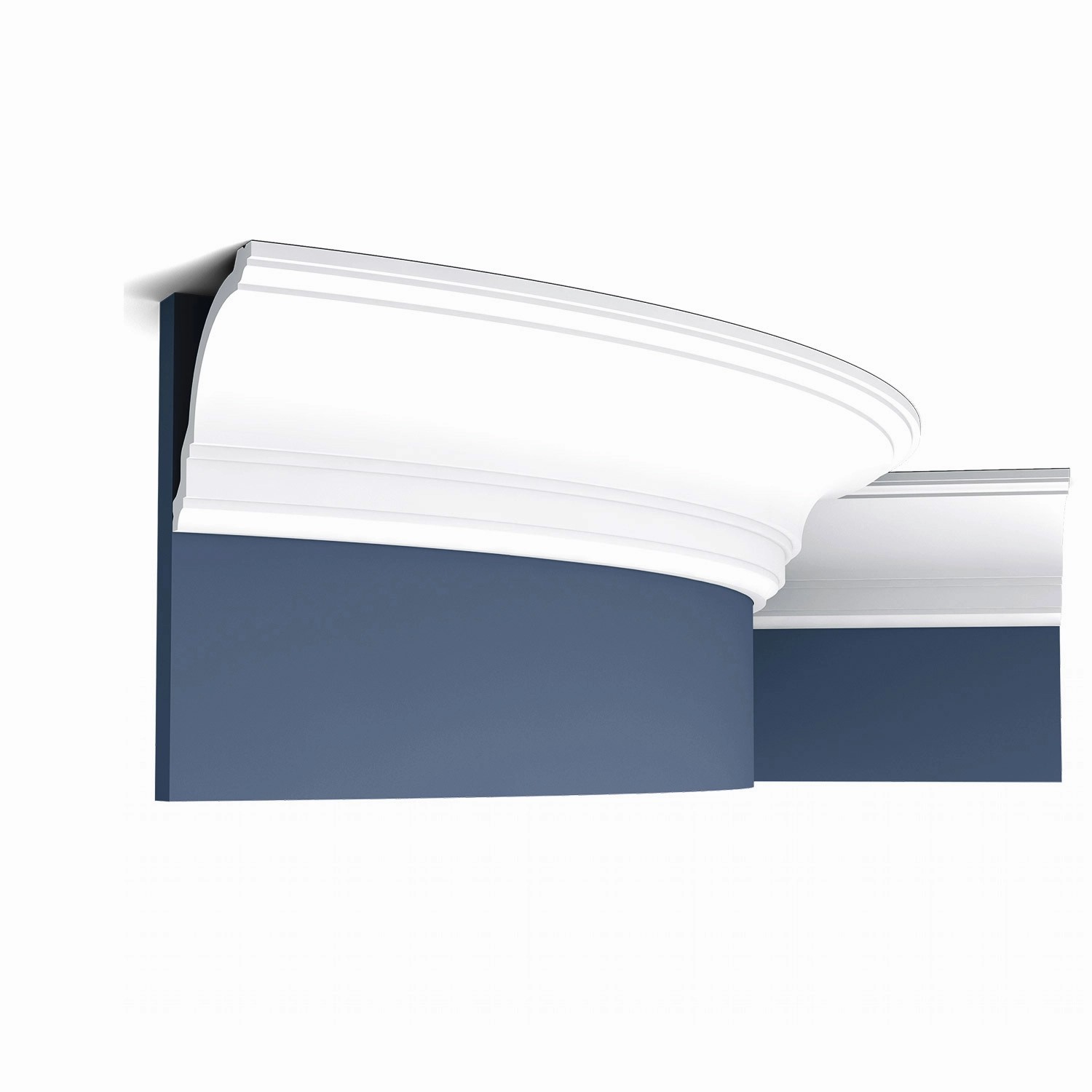 ORAC DECOR CX106F AXXENT Flexible Eckleiste Stuckleiste Zierleiste 2 m 200 cm x 11,8 cm x 11,7 cm Weiß