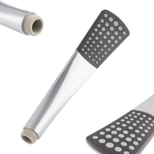 PaulGurkes Handbrause, eckig, verchromt, für Duschsysteme & Brausesets