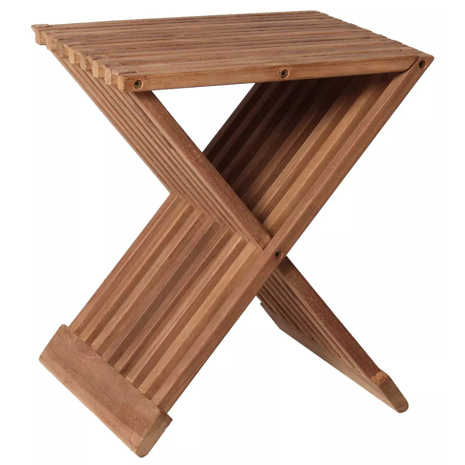 GarWoh Beistelltisch Fishbone Teak
