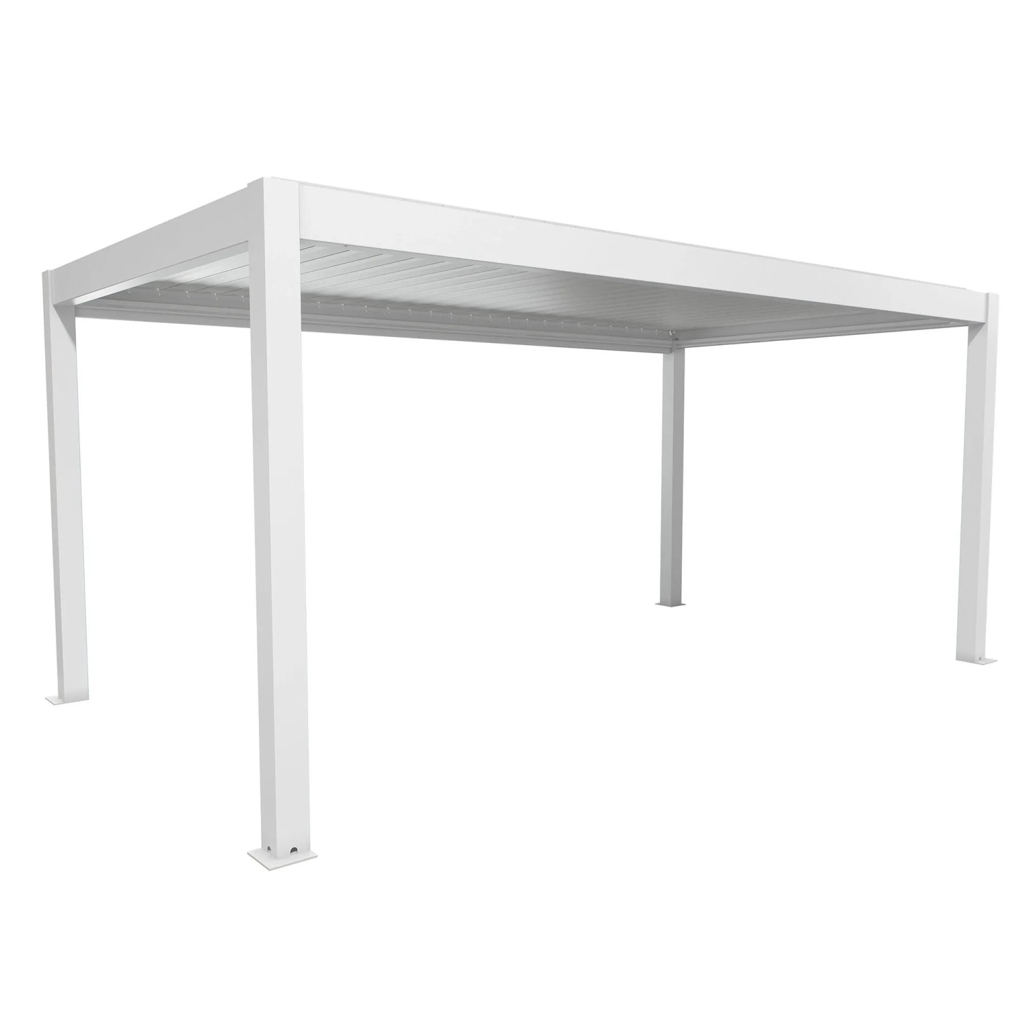 Biohort Pergola 5,5 m x 3 m Weiß-Silber