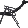 Siena Garden Campingsessel Premium, anthrazitfarbener Klappstuhl mit AirMesh-Bezug und verstellbarer Rückenlehne.