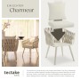 Tectake Aluminium Stuhl Lugano Im Rope Design Wetterfest und Uv Beständig 2Er Set 65 5 x 62 5 x 75 cm Beige_7