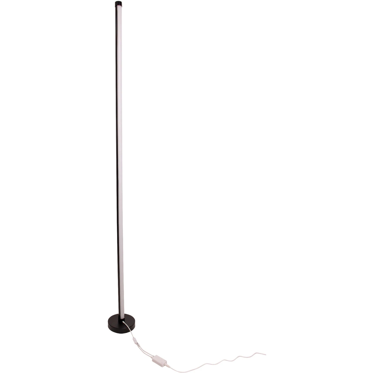 Schwarze LED-Stehleuchte Digital Motion Light, 150 cm hoch, dimmbar mit RGB-Funktion.