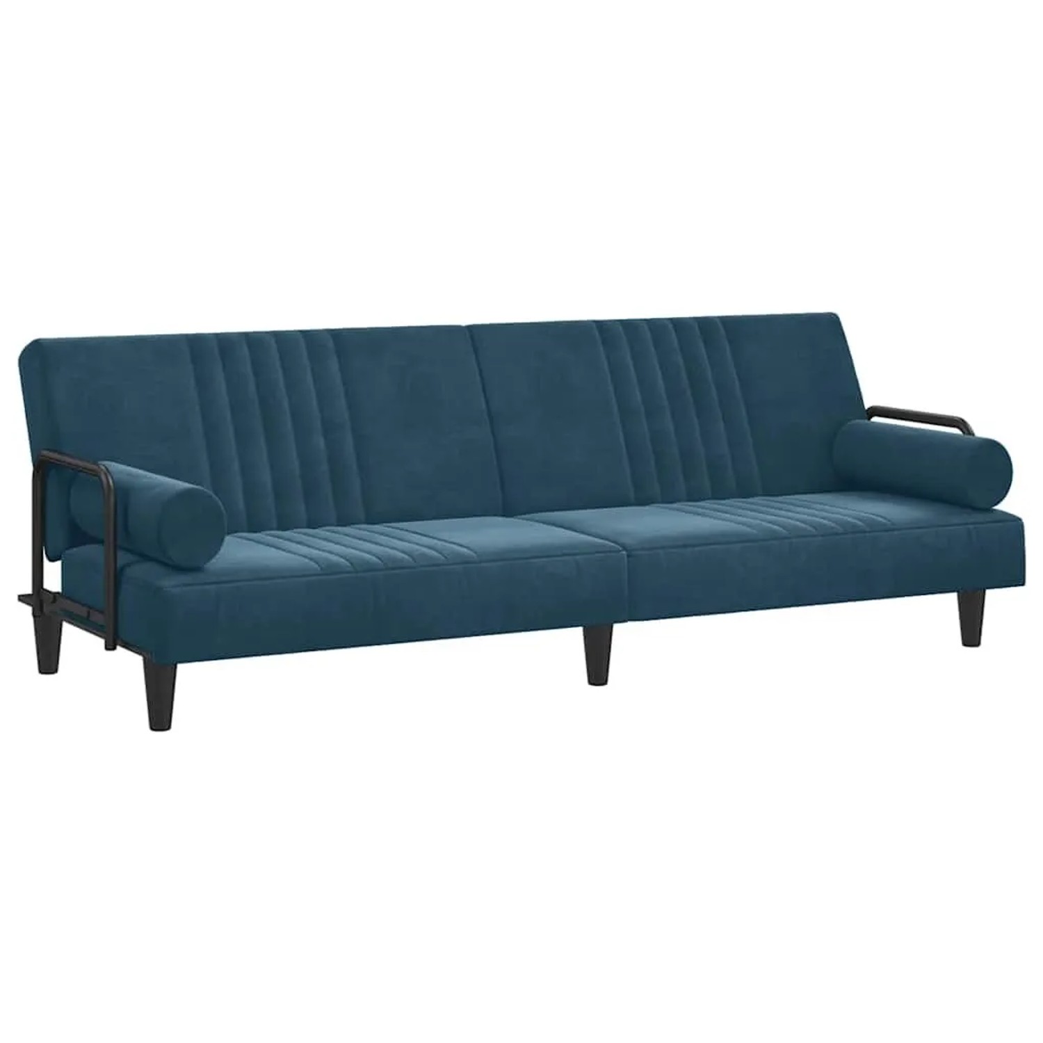 vidaXL Schlafsofa mit Armlehnen Blau Samt 351893