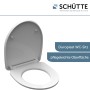 Schütte WC-Sitz Broken Glass, Duroplast, mit Absenkautomatik und Schnellverschluss.