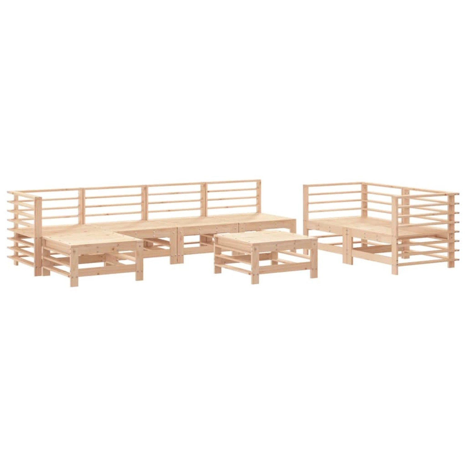 vidaXL 8-Tlg Garten-Lounge-Set Massivholz Kiefer 3186578 günstig online kaufen