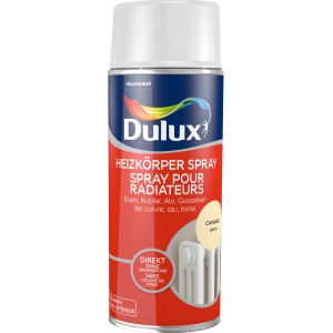 Dulux Heizkörperspray Satin Canvas, 400ml. Lack für Heizkörper, hitzebeständig und ohne Grundierung.