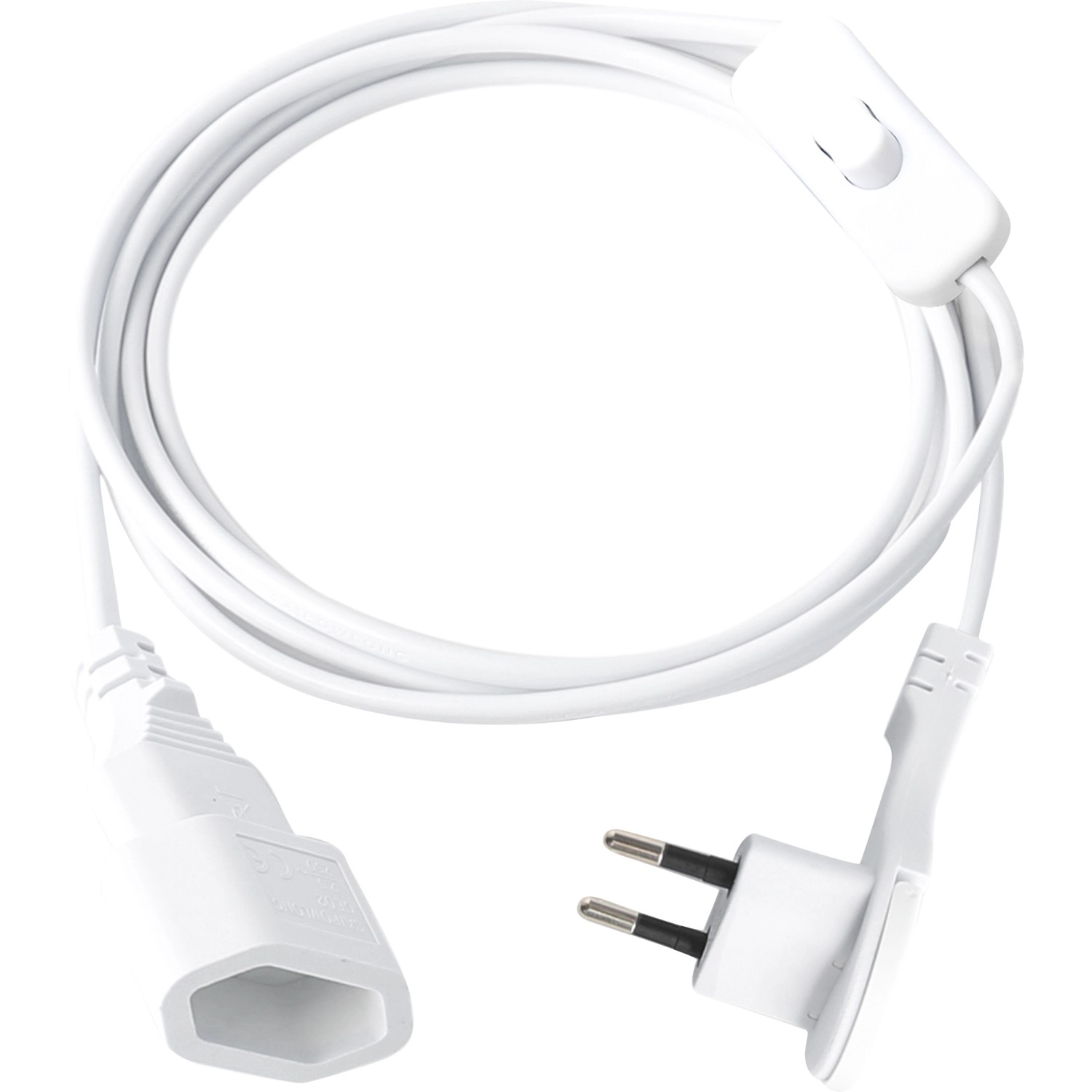 Euro-Zuleitung 2 m Weiß