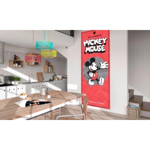 Komar Vlies Fototapete Mickey Mouse American Classic, 100x250 cm. Wanddeko im Kinderzimmer.