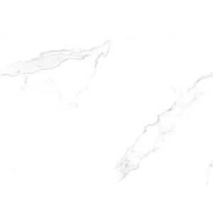 Bodenfliese Statuario Classic, Feinsteinzeug, weiß poliert, 60x60 cm, Marmoroptik.