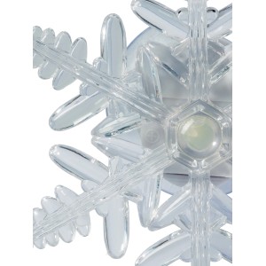 Mehrfarbige LED-Schneeflocke für die Weihnachtsdeko im Innenbereich, 4 Designs.