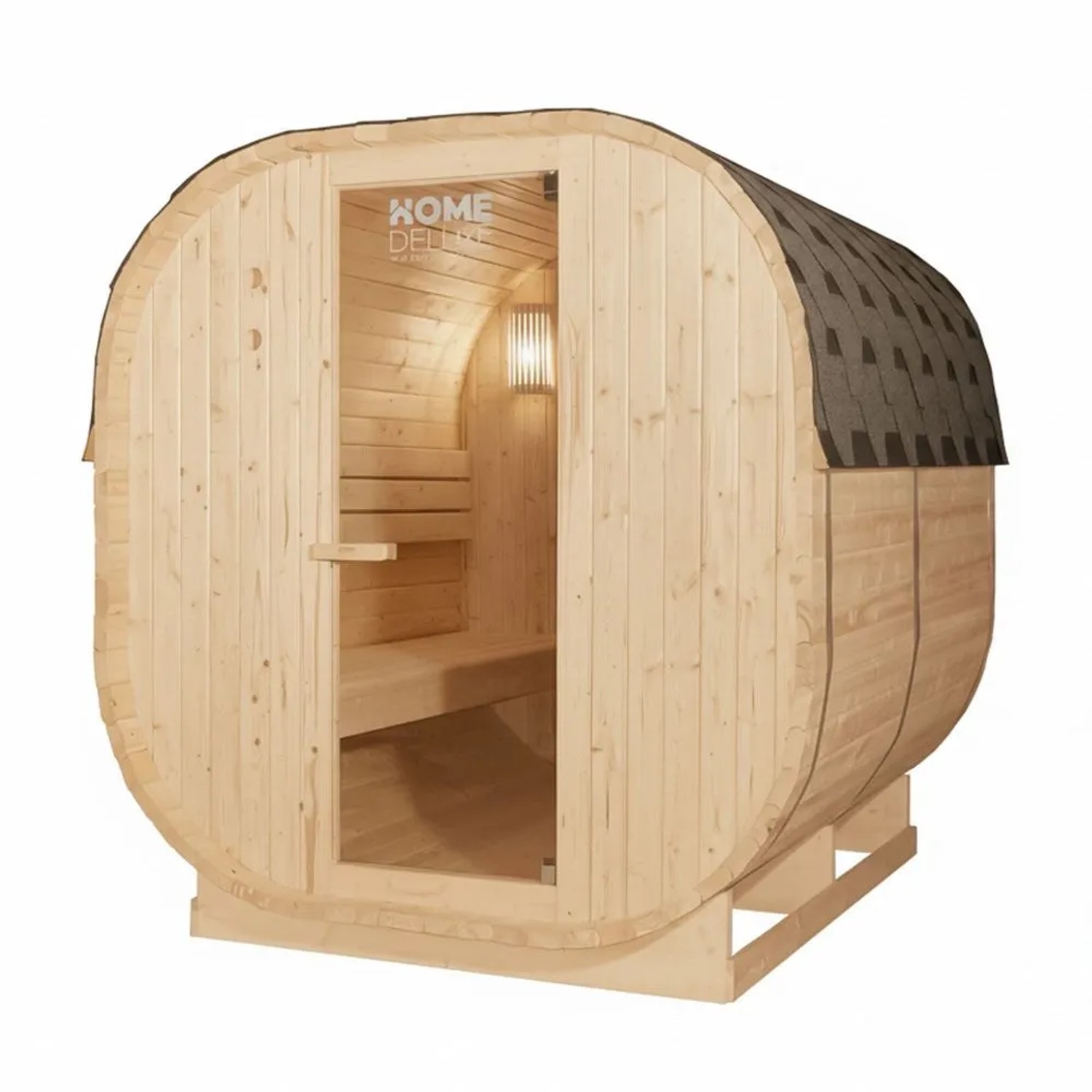 Home Deluxe Outdoor Sauna CUBE XL für bis zu 6 Personen_4