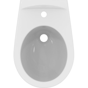 Ideal Standard Eurovit Wandbidet in Weiß, Aufsicht.