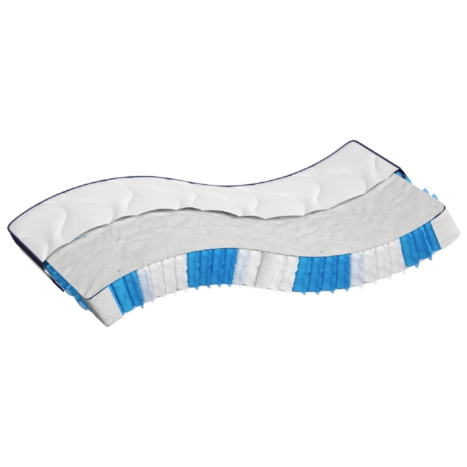 vidaXL Matratze Taschenfederkern Mittelfest 100x200 cm 372850 günstig online kaufen