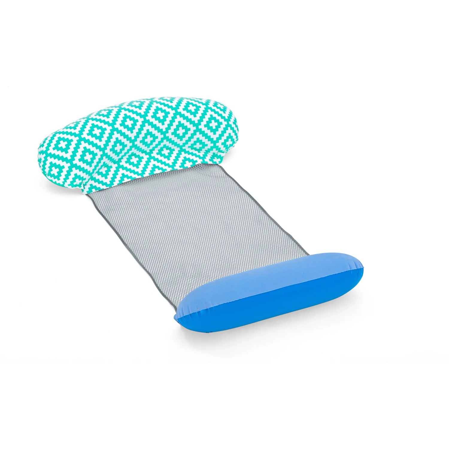 Bestway Pool-Hängematte Comfort Plush, blau-türkis mit Netzliegefläche. Entspannung pur im Wasser!