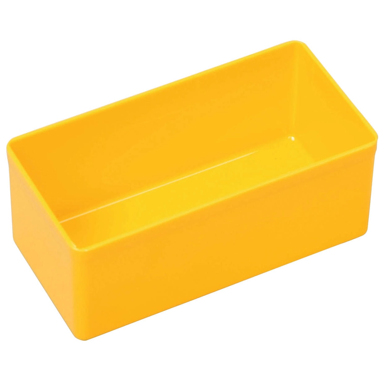 SparSet 5 x Sortimentskasten EuroPlus Insert HxBxT 4,5 x 5,4 x 10,8 cm Gelb