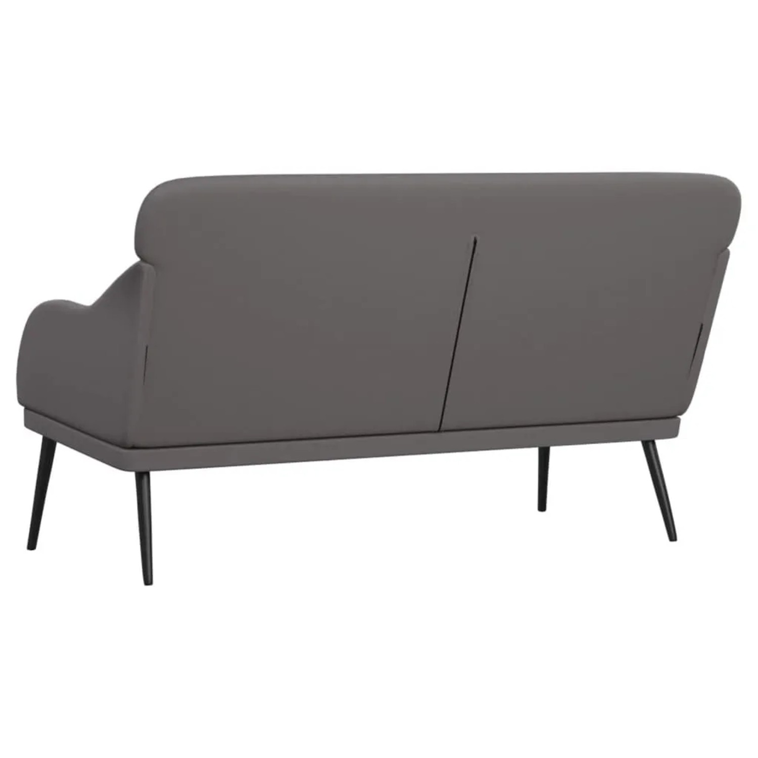 vidaXL Sitzbank Grau 110x76x80 cm Kunstleder 351433_5