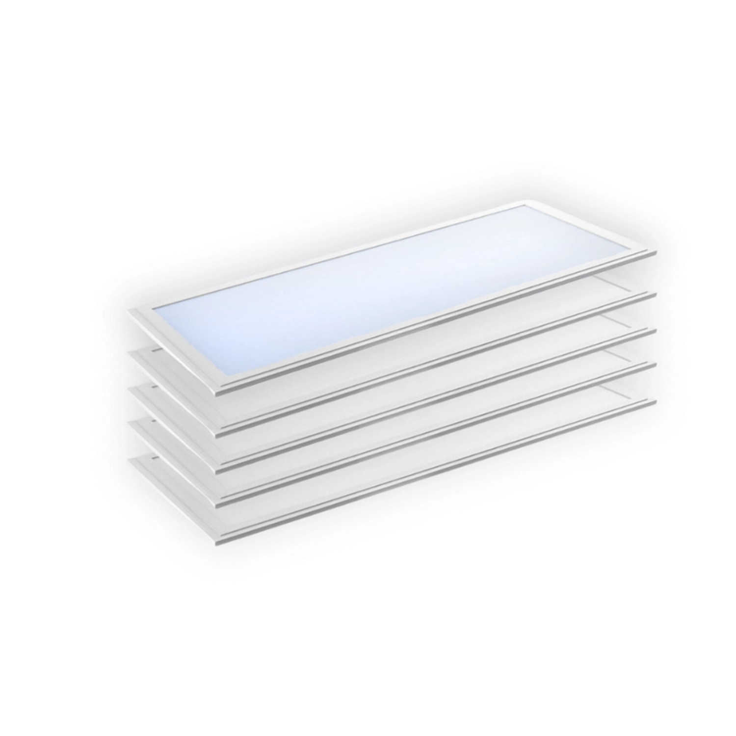 ENOVALITE 5er Pack LED-Panel 120x30 36W 3600lm Kaltweiß Deckenleuchte Flimm günstig online kaufen