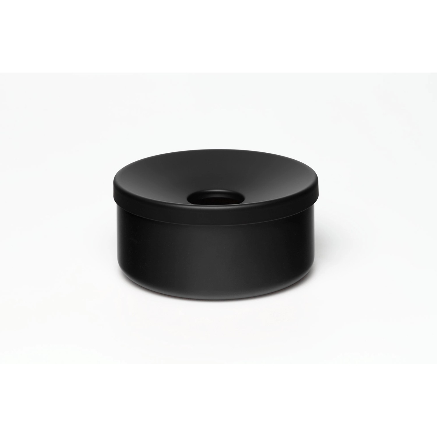 PROREGAL Robuster Tischascher HxBxT 8 x 15,5 x 15,5 cm Stahl Schwarz günstig online kaufen