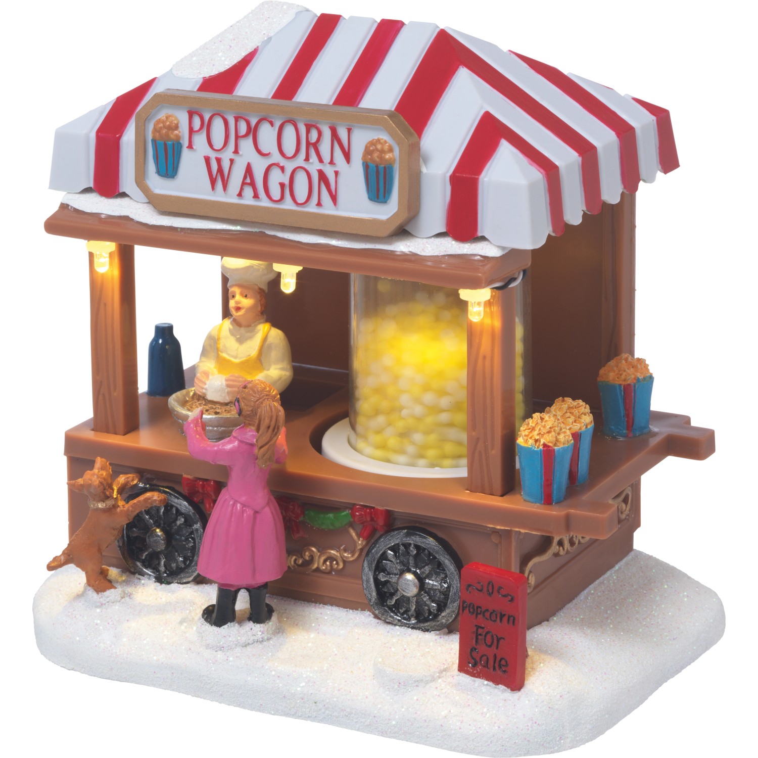 LED-Verkaufsstand Weihnachtsdorf Popcorn Kaffee 2-fach sortiert