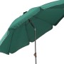 Grüner Siena Garden Marktschirm, Ø 200 cm, mit Push-Up Mechanik für einfache Bedienung.