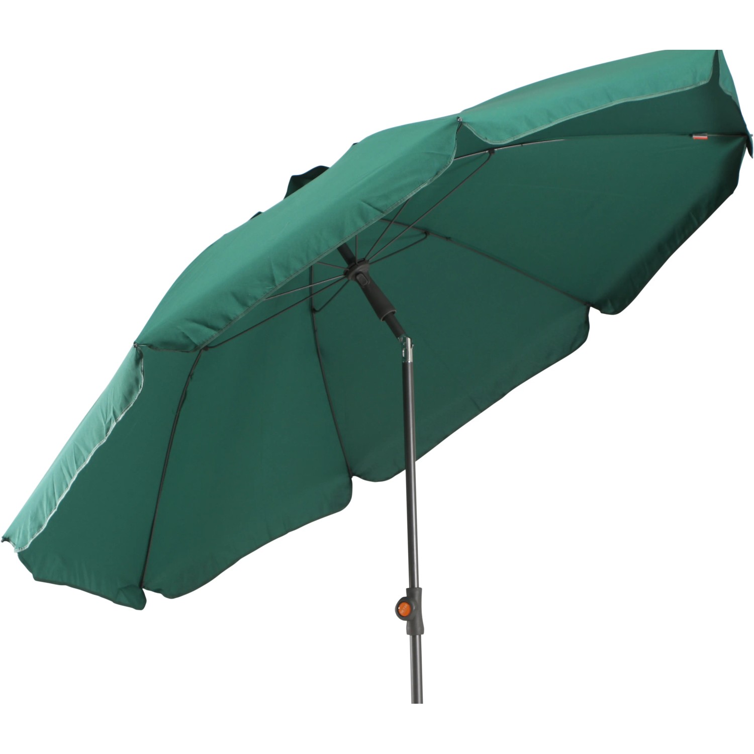 Grüner Siena Garden Marktschirm, Ø 200 cm, mit Push-Up Mechanik für einfache Bedienung.